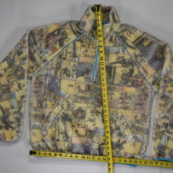 Imran Potato x GI Joe Pullover Half Zip All Over Print Sherpa Fleece - L - Picture 7 of 7